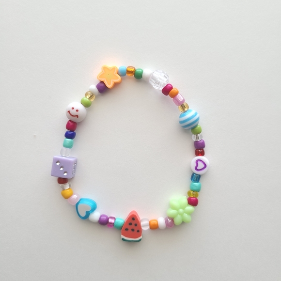 Jewelry - 🌸 Lucky Dice Mixed Bead Bracelet
